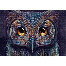 Cakapuzzle Baykuş Dijital Renkli Çizim 120 Parça Ahşap Puzzle