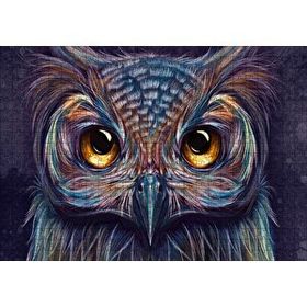 Cakapuzzle Baykuş Dijital Renkli Çizim 120 Parça Ahşap Puzzle