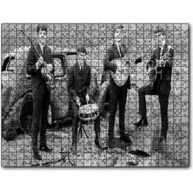Cakapuzzle Beatles Grup Fotoğrafı Siyah Beyaz Mdf 255 Parça Puzzle