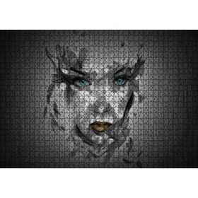 Cakapuzzle Belirsiz Boyama Tekniğiyle Kadın Yüzü 120 Parça Ahşap Puzzle