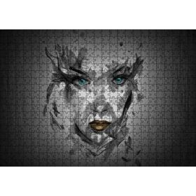 Cakapuzzle Belirsiz Boyama Tekniğiyle Kadın Yüzü 120 Parça Ahşap Puzzle