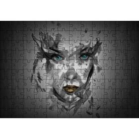 Cakapuzzle Belirsiz Boyama Tekniğiyle Kadın Yüzü 120 Parça Ahşap Puzzle