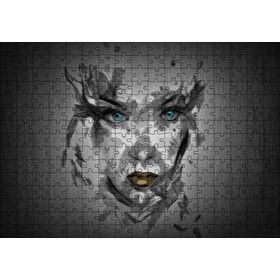 Cakapuzzle Belirsiz Boyama Tekniğiyle Kadın Yüzü 120 Parça Ahşap Puzzle
