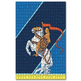 Cakapuzzle Beyaz Atlı Şövalye Ahşap 500 Parça Puzzle