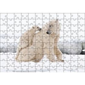 Cakapuzzle Beyaz Ayı Ailesi Kutup Mdf 120 Parça Puzzle