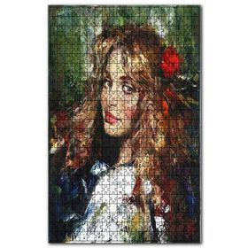 Cakapuzzle Beyaz Elbiseli Sarışın Kadın Ahşap 255 Parça Puzzle
