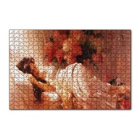 Cakapuzzle Beyaz Elbiseli Uyuyan Kadın 120 Parça Ahşap Puzzle