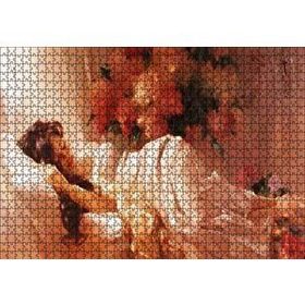 Cakapuzzle Beyaz Elbiseli Uyuyan Kadın 120 Parça Ahşap Puzzle