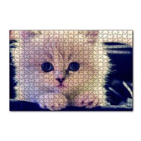 Cakapuzzle Beyaz Kedi 120 Parça Ahşap Puzzle