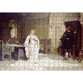 Cakapuzzle Beyaz Kıyafetli Lady Godiva 120 Parça Ahşap Puzzle