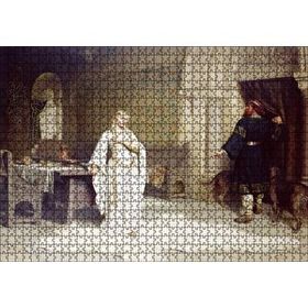 Cakapuzzle Beyaz Kıyafetli Lady Godiva 120 Parça Ahşap Puzzle