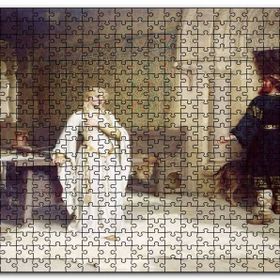 Cakapuzzle Beyaz Kıyafetli Lady Godiva Mdf 500 Parça Puzzle