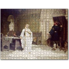 Cakapuzzle Beyaz Kıyafetli Lady Godiva Mdf 500 Parça Puzzle