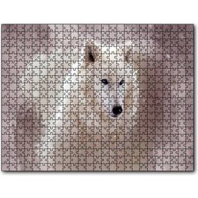 Cakapuzzle Beyaz Kurt Puslu Zemin Görseli Mdf 1000 Parça Puzzle