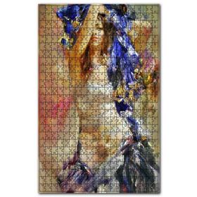 Cakapuzzle Beyaz Lacivert Elbisesiyle Çingene Kızı Ahşap 255 Parça Puzzle