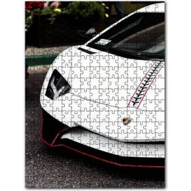 Cakapuzzle Beyaz Lamborghini Ön Detay 1000 Parça Puzzle