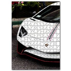 Cakapuzzle Beyaz Lamborghini Ön Detay Mdf 500 Parça Puzzle