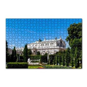 Cakapuzzle Beyaz Malikane ve Bahçesi 120 Parça Ahşap Puzzle