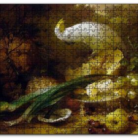Cakapuzzle Beyaz Papağan ve Taze Meyveler Mdf 255 Parça Puzzle