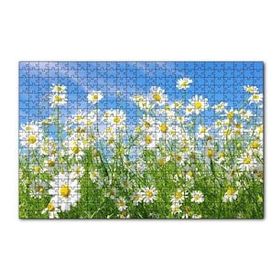 Cakapuzzle Beyaz Papatyalar ve Mavi Gökyüzü 120 Parça Ahşap Puzzle
