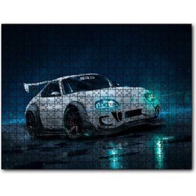 Cakapuzzle Beyaz Toyota Supra Drift Mdf 1000 Parça Puzzle