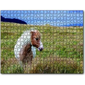 Cakapuzzle Beyaz Yeleli Midilli Ahşap 500 Parça Puzzle