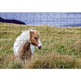 Cakapuzzle Beyaz Yeleli Midilli Mdf 120 Parça Puzzle