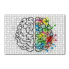 Cakapuzzle Beyin Kıvrımları Sanat ve Bilim 120 Parça Ahşap Puzzle