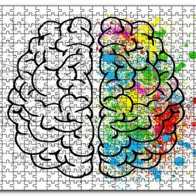 Cakapuzzle Beyin Kıvrımları Sanat ve Bilim Mdf 1000 Parça Puzzle