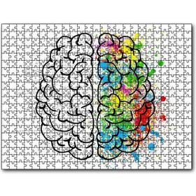Cakapuzzle Beyin Kıvrımları Sanat ve Bilim Mdf 255 Parça Puzzle