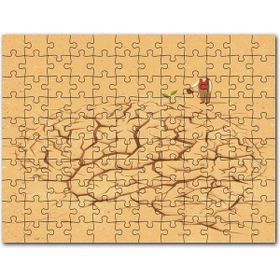 Cakapuzzle Beyne Bir Düşünce Ekmek ve Yeşertmek Mdf 120 Parça Puzzle