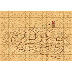 Cakapuzzle Beyne Bir Düşünce Ekmek ve Yeşertmek Mdf 255 Parça Puzzle