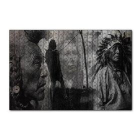 Cakapuzzle Bilge Kızılderililer Siyah Beyaz 120 Parça Ahşap Puzzle