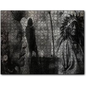 Cakapuzzle Bilge Kızılderililer Siyah Beyaz Mdf 1000 Parça Puzzle