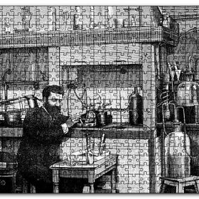 Cakapuzzle Bilim Adamı Eski Laboratuvar Deneyi Mdf 255 Parça Puzzle