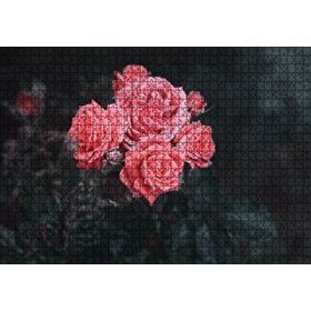Cakapuzzle Bir Arada Pembe Güller 120 Parça Ahşap Puzzle