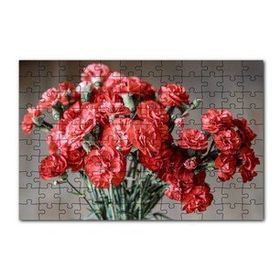 Cakapuzzle Bir Demet Kırmızı Yabani Karanfil 120 Parça Ahşap Puzzle