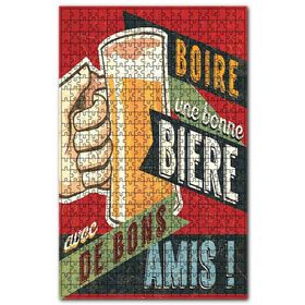 Cakapuzzle Biraz İçmeye Davet Afişi Görseli Ahşap 1000 Parça Puzzle