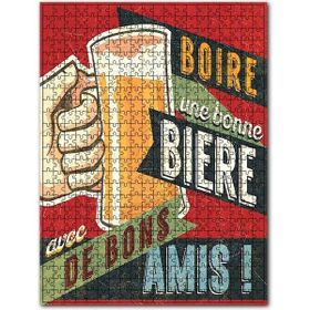 Cakapuzzle Biraz İçmeye Davet Afişi Görseli Ahşap 1000 Parça Puzzle