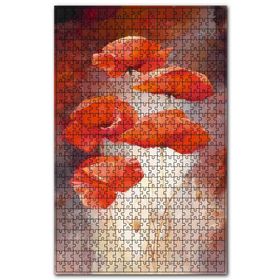 Cakapuzzle Birbirine Yaslanan Beş Gelincik Ahşap 1000 Parça Puzzle