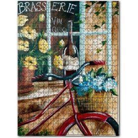 Cakapuzzle Bisiklet Sepetinde Sümbüller Ahşap 500 Parça Puzzle
