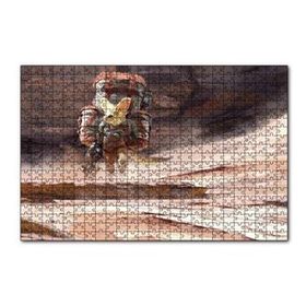 Cakapuzzle Bisikletli Gezgin Tilki 120 Parça Ahşap Puzzle