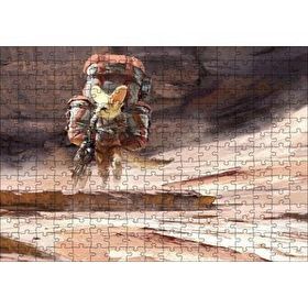 Cakapuzzle Bisikletli Gezgin Tilki 120 Parça Ahşap Puzzle