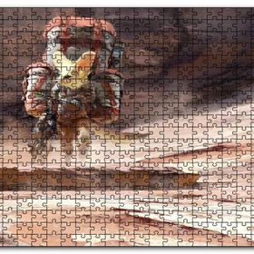 Cakapuzzle Bisikletli Gezgin Tilki Mdf 255 Parça Puzzle