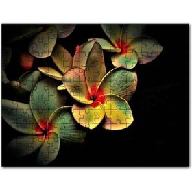 Cakapuzzle Bitkinin Dev Yaprakları Karanlık Arkaplan Mdf 120 Parça Puzzle