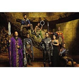 Cakapuzzle Black Panther ve Arkadaşları Mdf 120 Parça Puzzle