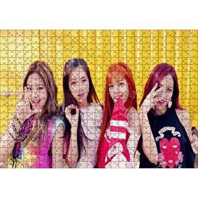 Cakapuzzle Black Pink Grubu Üyeleri 120 Parça Ahşap Puzzle