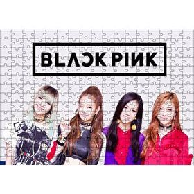 Cakapuzzle Black Pink Grup Logolu 120 Parça Ahşap Puzzle