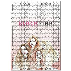 Cakapuzzle Black Pink Kore Pop Grubu Kartpostal Efekt Mdf 1000 Parça Puzzle
