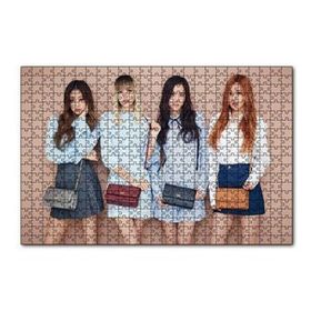 Cakapuzzle Black Pink Kore Pop Hanım Hanımcık 120 Parça Ahşap Puzzle